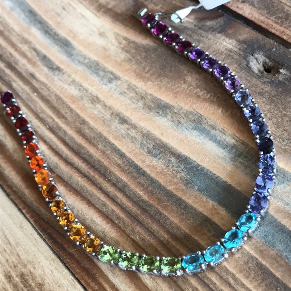 Multicolored Gemstone Bracelet
